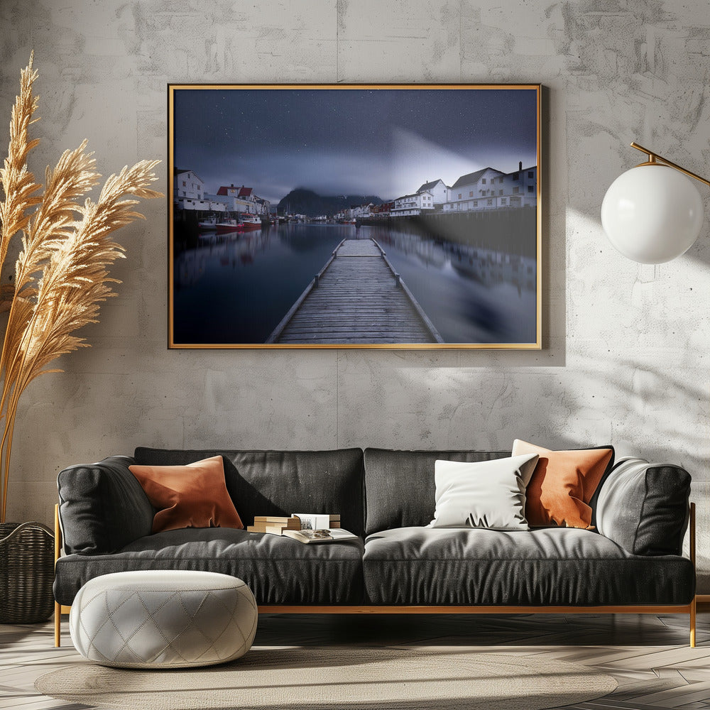 When the Night Comes Falling from the Sky - Poster / Art Print - interiör