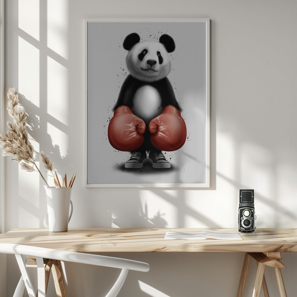 PANDA BOXER - Poster / Art Print - interiör