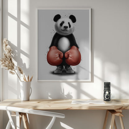 PANDA BOXER - Poster / Art Print - interiör