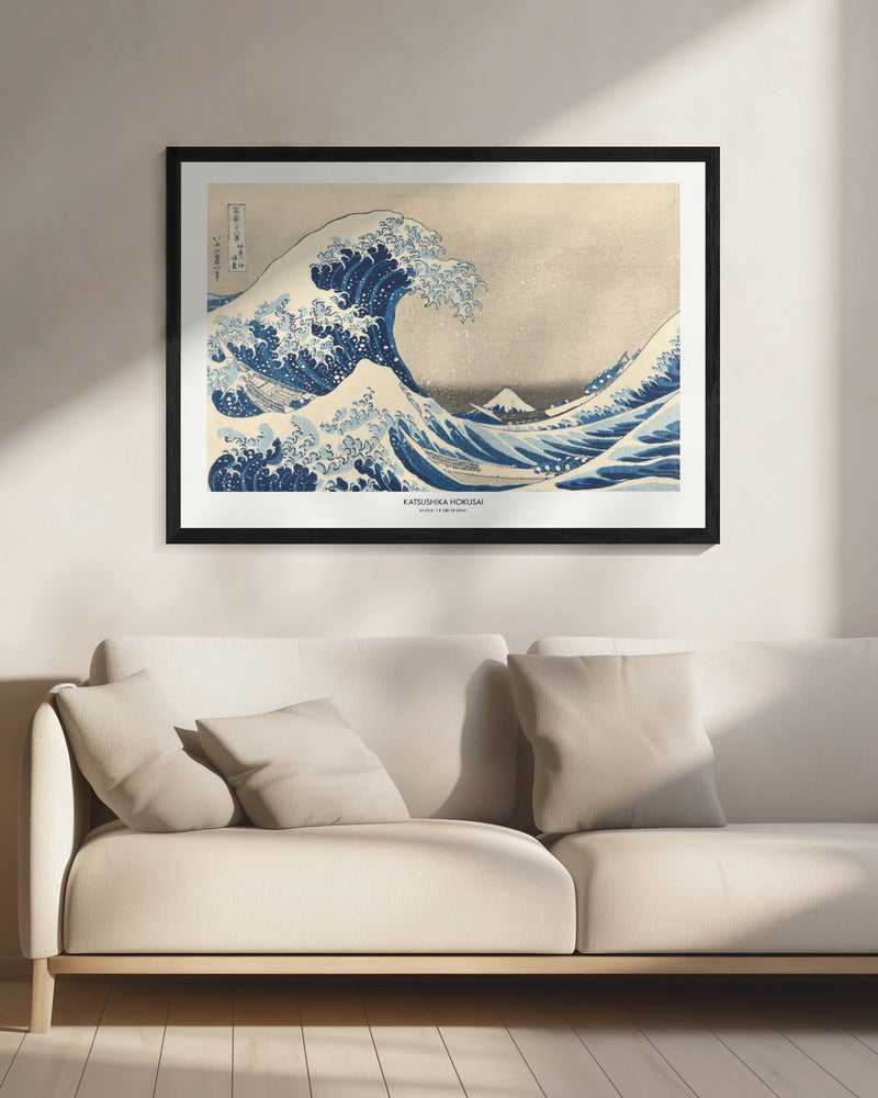Under The Great Wave - Poster / Art Print - interiör