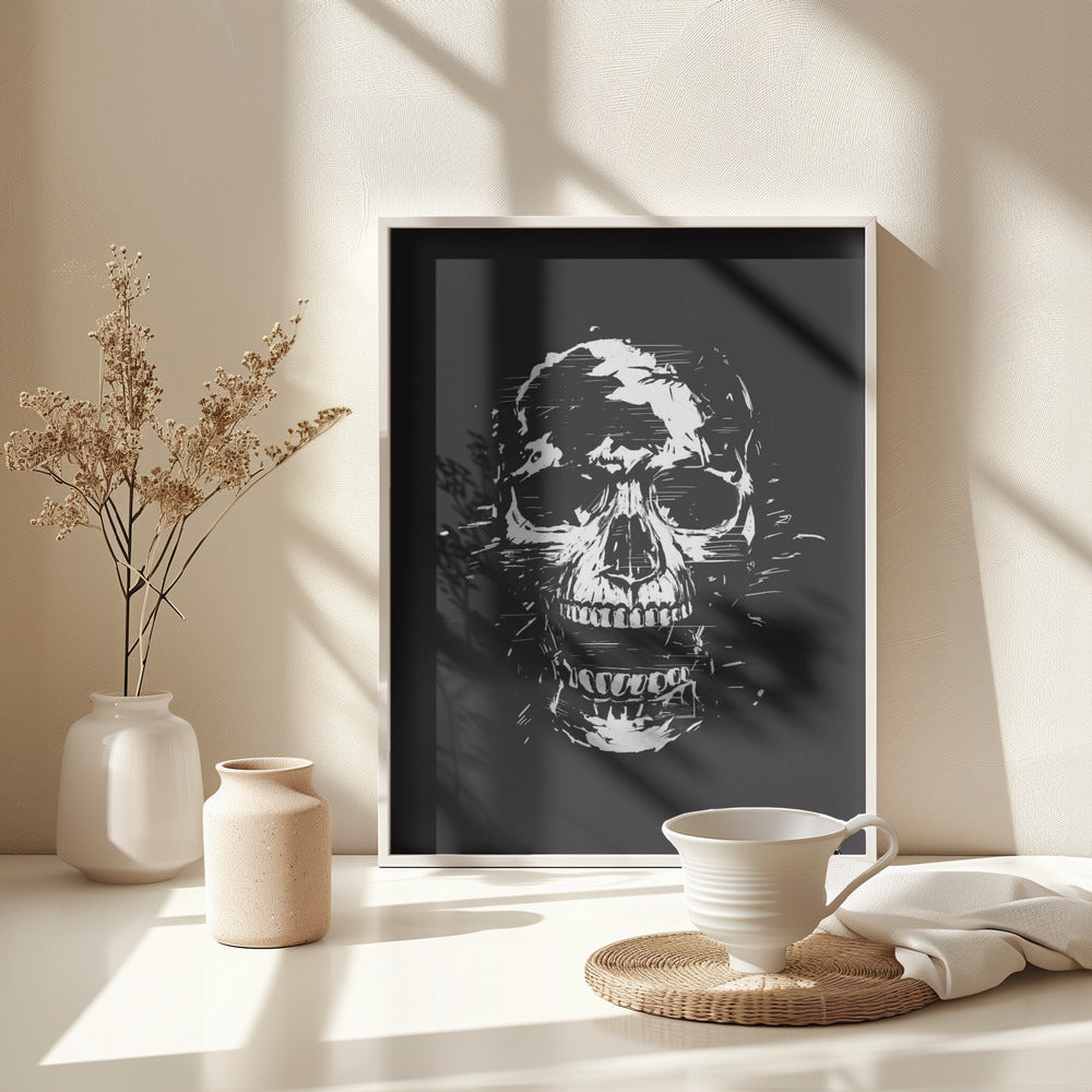 Scream (bw) - Poster / Art Print - interiör