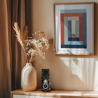 Blue rust 2 - Poster / Art Print - interiör