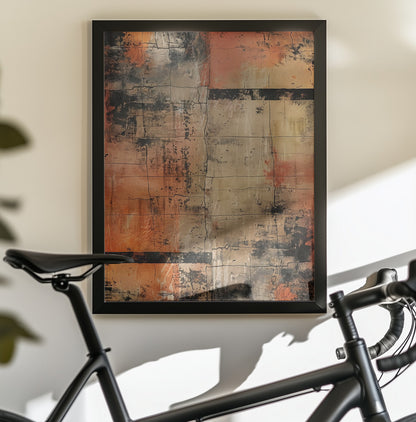 Abstract Cracks No 1 - Poster / Art Print - interiör