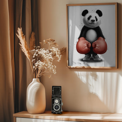 PANDA BOXER - Poster / Art Print - interiör