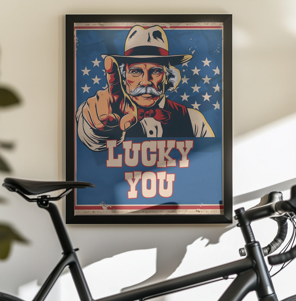 Lucky You - Poster / Art Print - interiör