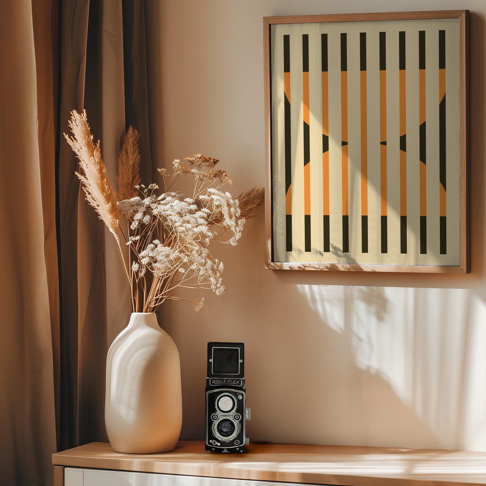 Faded Geometric #4 - Poster / Art Print - interiör