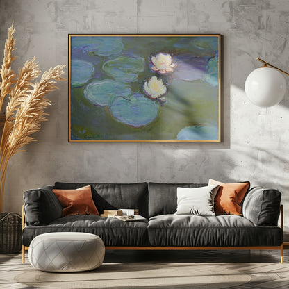 Nympheas (1897–1898) By Claude Monet. - Poster / Art Print - interiör