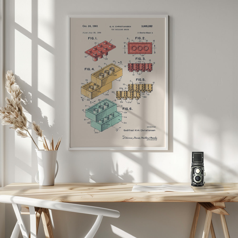 Lego Colors - Poster / Art Print - interiör