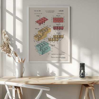Lego Colors - Poster / Art Print - interiör
