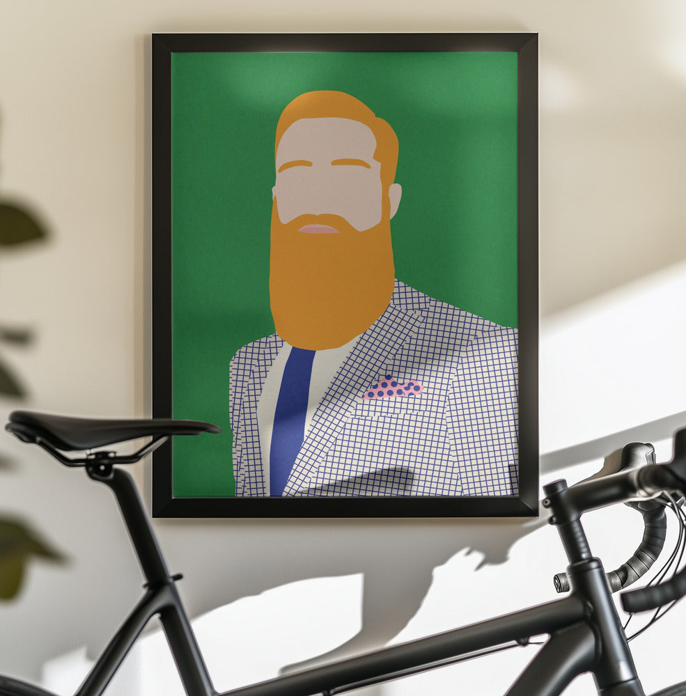 Men From Barber Shop - Poster / Art Print - interiör
