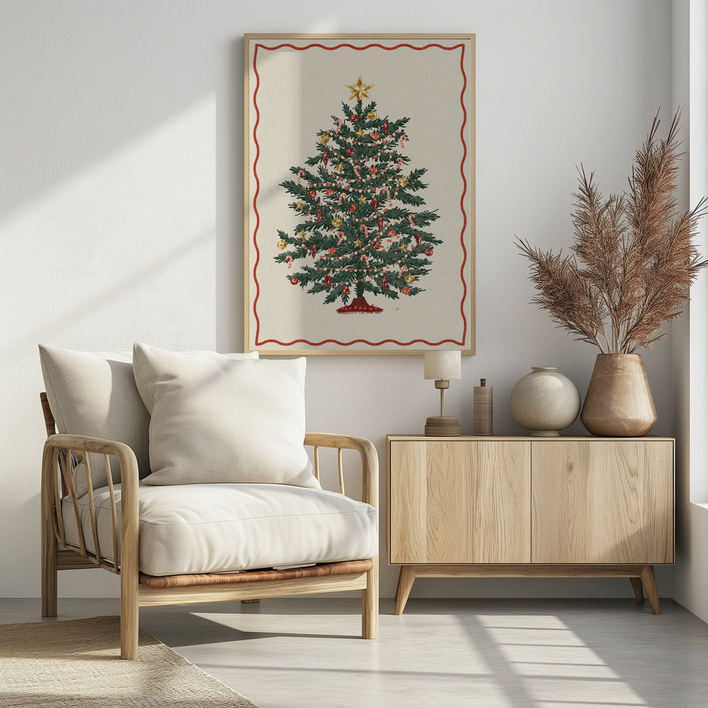 Christmas tree - Poster / Art Print - interiör