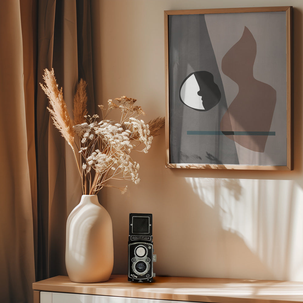 Yin Yang Fire - Poster / Art Print - interiör