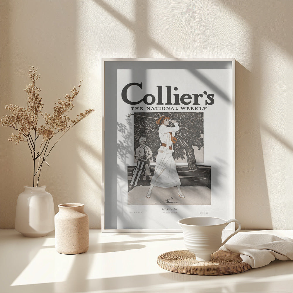 Collier's, the National Weekly, the First Tee (1912) - Poster / Art Print - interiör