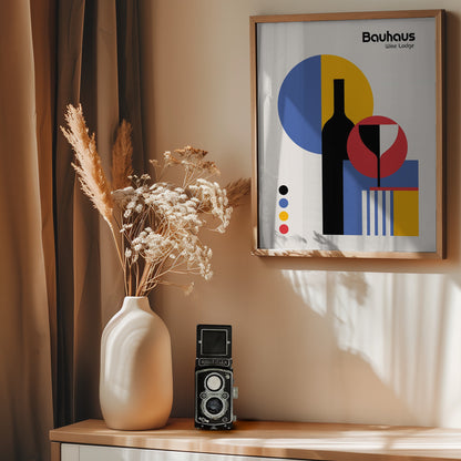 Bauhaus Wine Lodge - Poster / Art Print - interiör