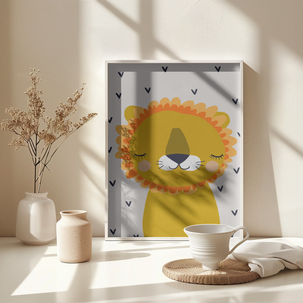 Little Lion - Poster / Art Print - interiör