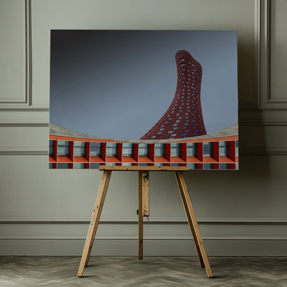 The Red Tower - Poster / Art Print - interiör