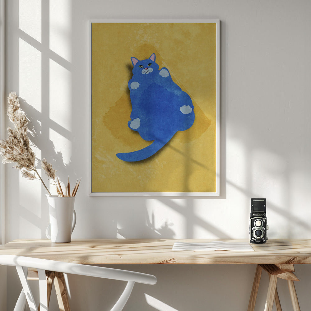 Fat Cat - Poster / Art Print - interiör