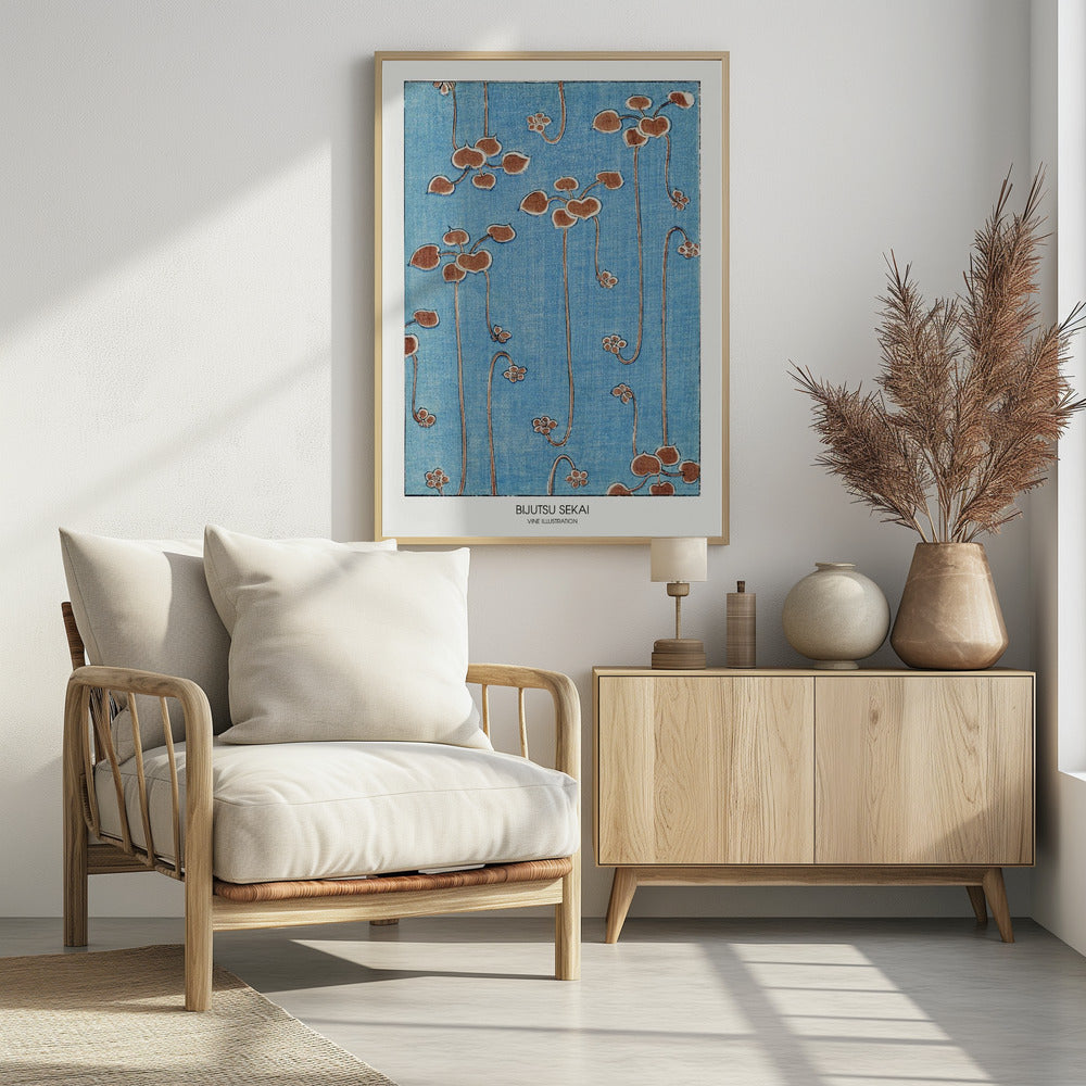 Vine Illustration - Poster / Art Print - interiör