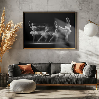 Balerina Art Wave - Poster / Art Print - interiör