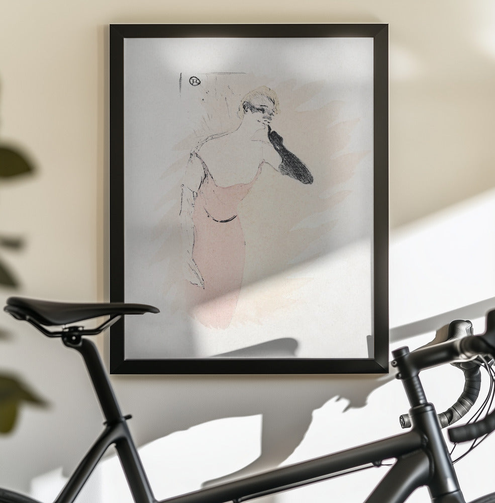 Yvette Guilbert In columbine a Pierrot (1894) - Poster / Art Print - interiör