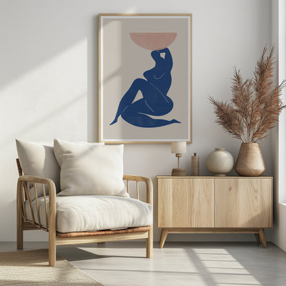 Vase and Woman - Poster / Art Print - interiör