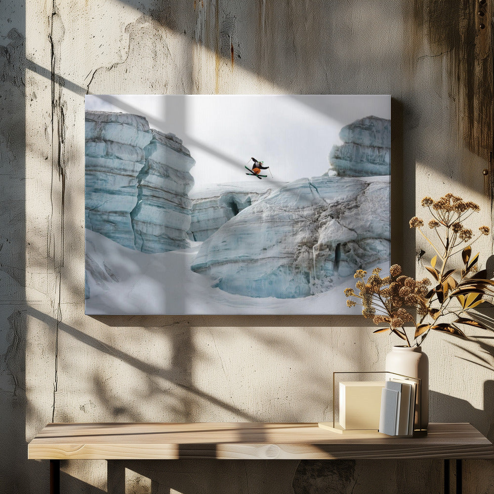 Candide Thovex out of nowhere into nowhere - Poster / Art Print - interiör
