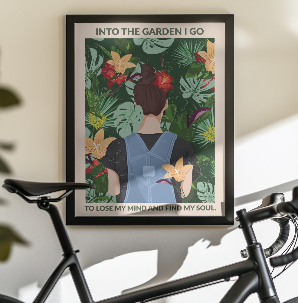 Into the Garden Standard Wall Art - Poster / Art Print - interiör