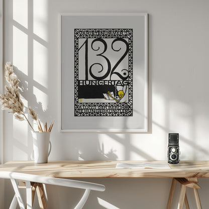 132nd Day of Fasting - Poster / Art Print - interiör