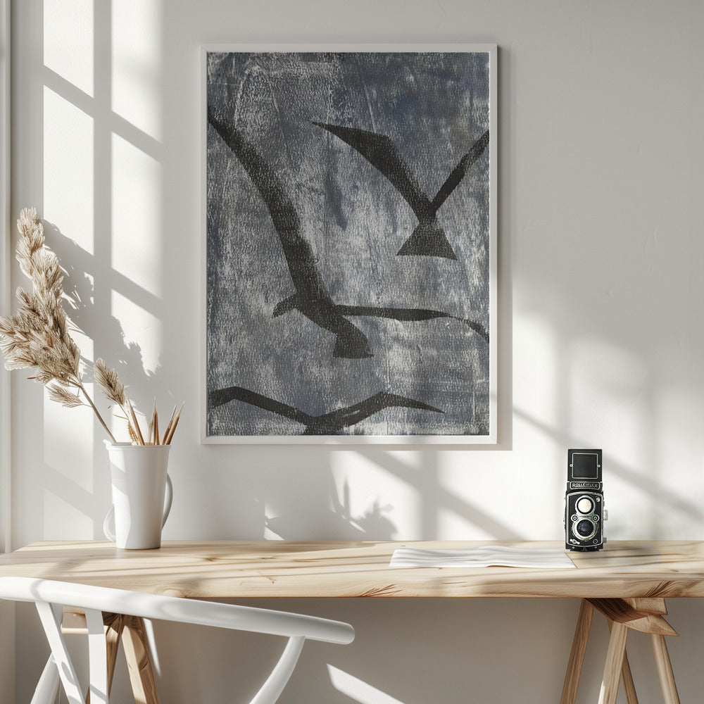 Birds Silhouette - Poster / Art Print - interiör