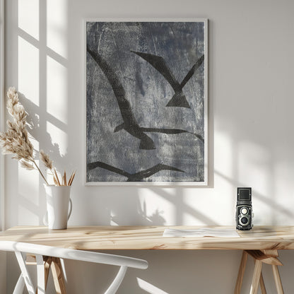 Birds Silhouette - Poster / Art Print - interiör