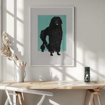 Poodle - Poster / Art Print - interiör