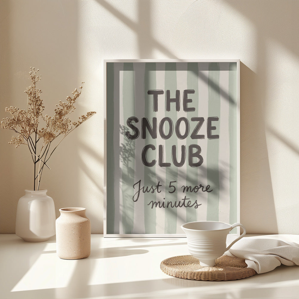 The Snooze Club - Poster / Art Print - interiör