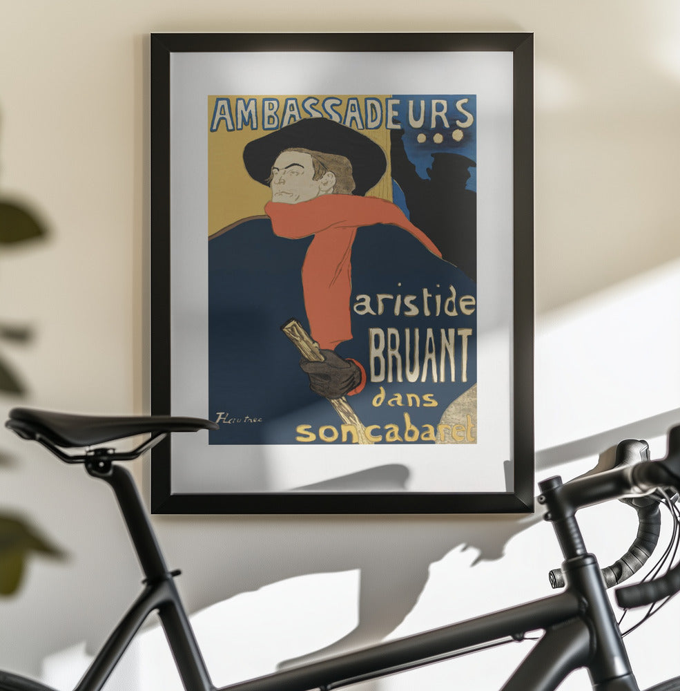 Ambassadeurs Aristide Bruant Dans Son Cabaret (1892) - Poster / Art Print - interiör