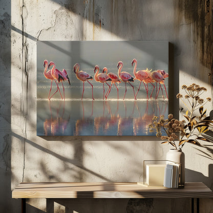 Flamingo - Poster / Art Print - interiör