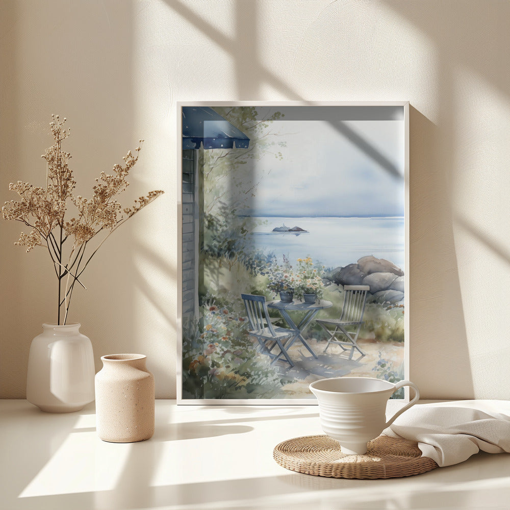 Summer Theme In Watercolor No 7 - Poster / Art Print - interiör