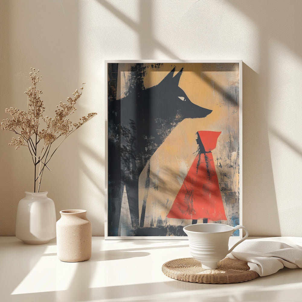 Little Red Riding Hood - Poster / Art Print - interiör