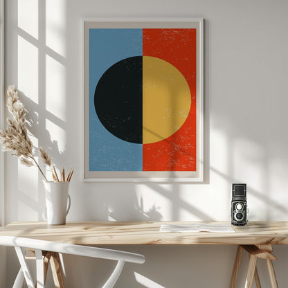 Minimal Abstract Shapes Series #1 - Poster / Art Print - interiör