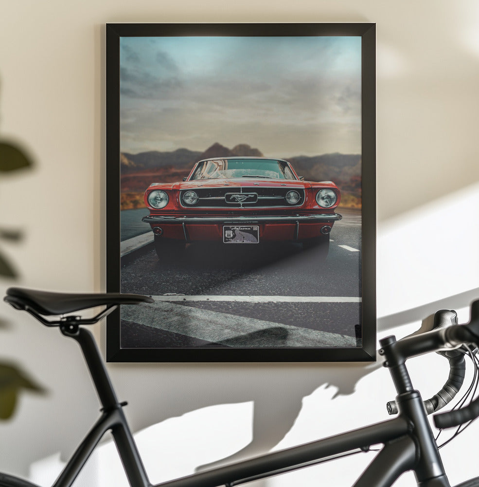 Vintage Car Love - Poster / Art Print - interiör