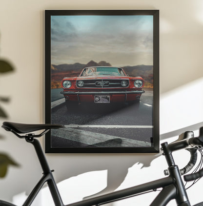 Vintage Car Love - Poster / Art Print - interiör