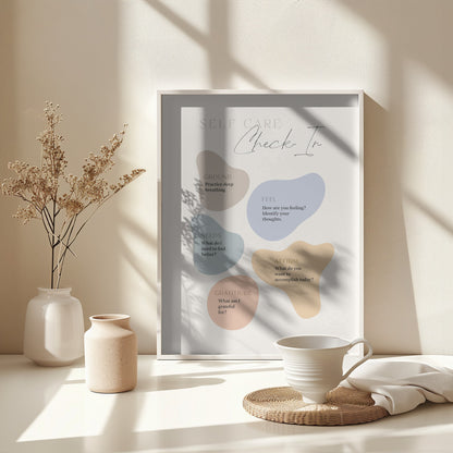 Self Care Checkin - Poster / Art Print - interiör