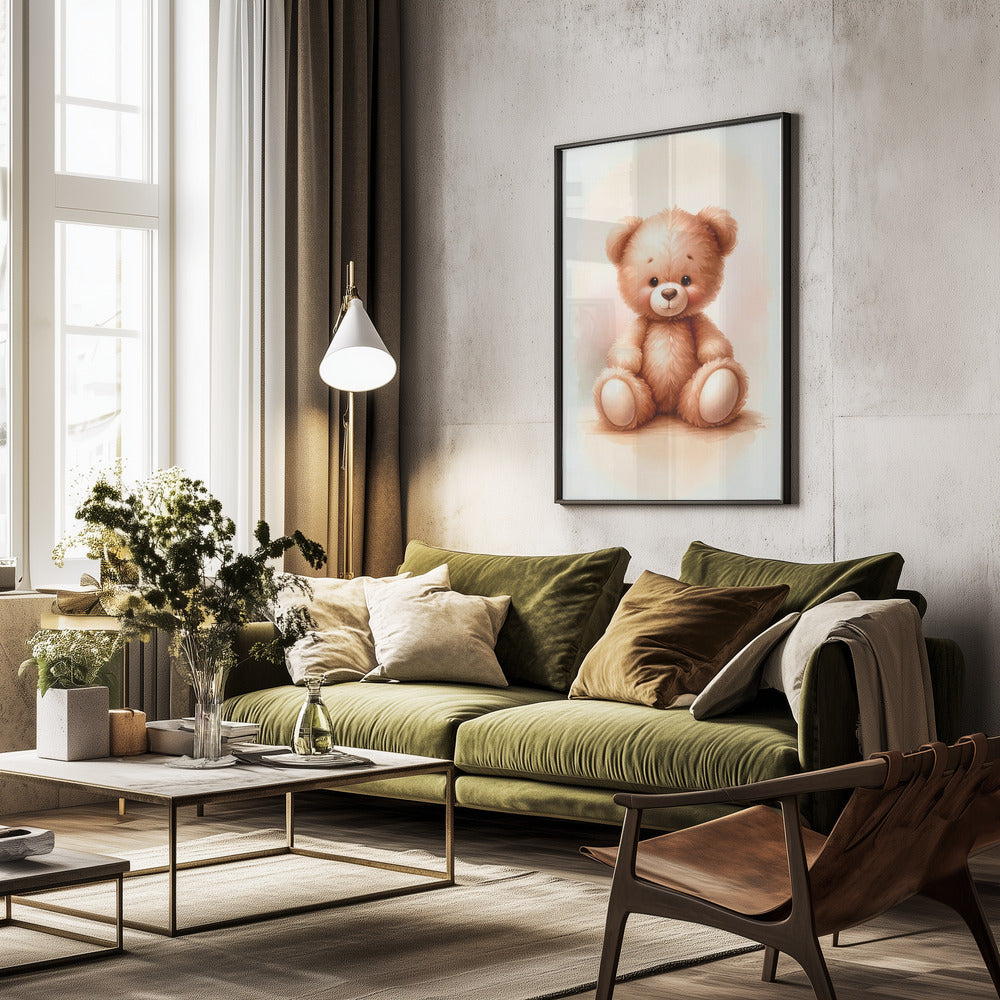 Teddy bear - Poster / Art Print - interiör