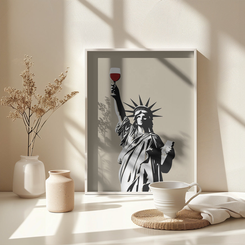 Liberty of Wine - Poster / Art Print - interiör
