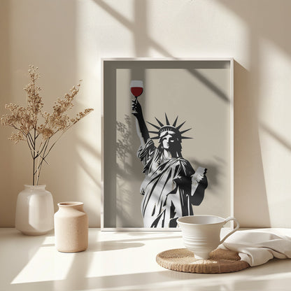 Liberty of Wine - Poster / Art Print - interiör