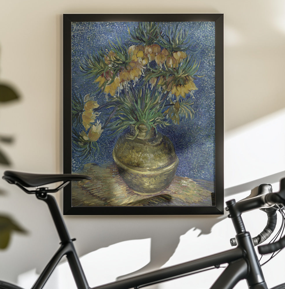 Vincent Van Gogh's Imperial Fritillaries In a Copper Vase (1887) - Poster / Art Print - interiör