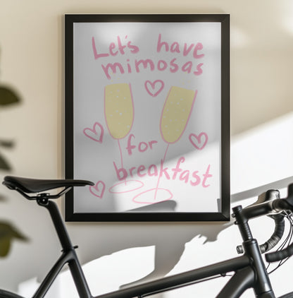 Mimosas - Poster / Art Print - interiör