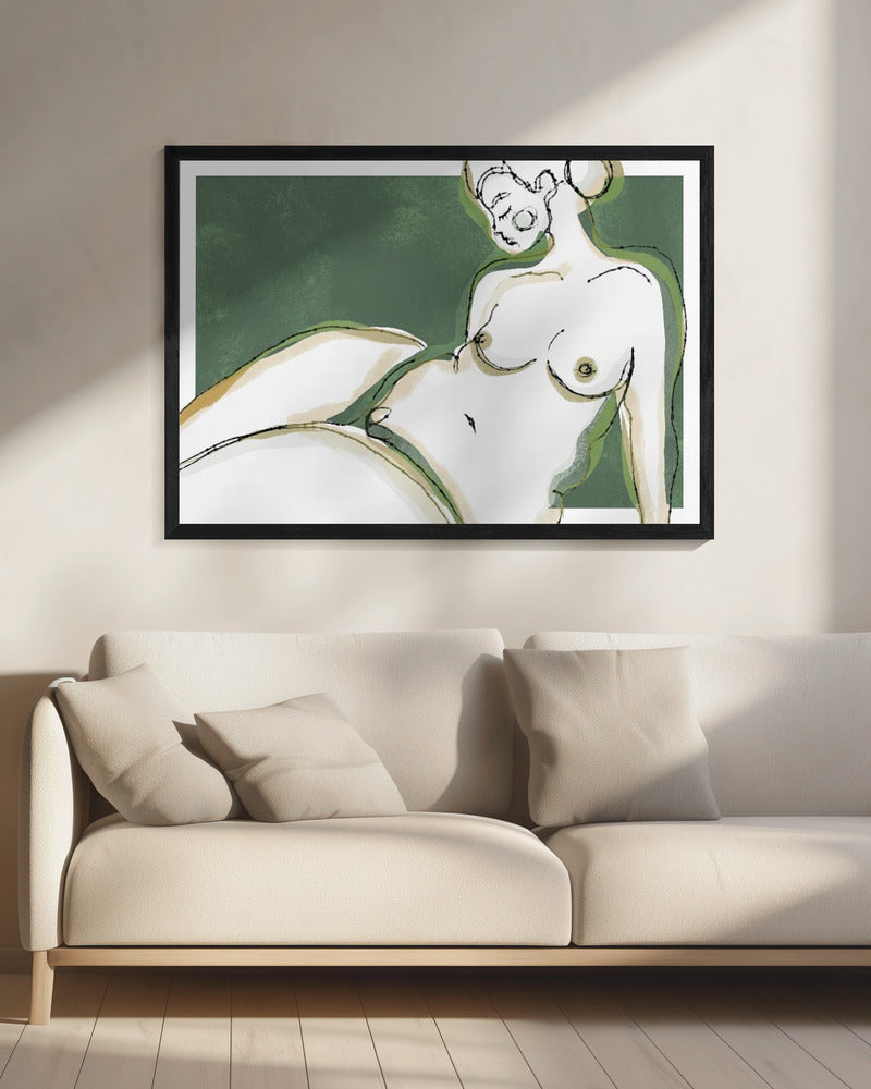 Sensuality (Green Version) - Poster / Art Print - interiör