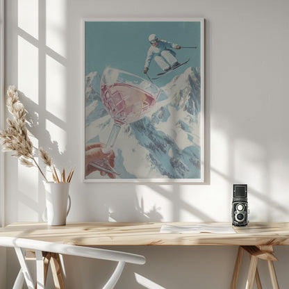 Sip and Ski - Poster / Art Print - interiör
