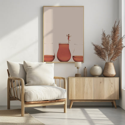 I prefer the full one - Poster / Art Print - interiör