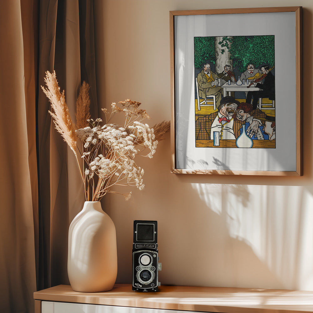 At the Heuriger - Poster / Art Print - interiör