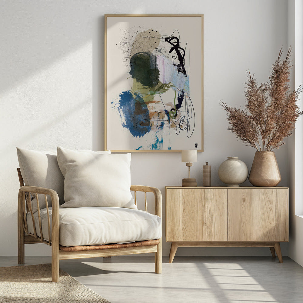 Twin Abstract - Poster / Art Print - interiör